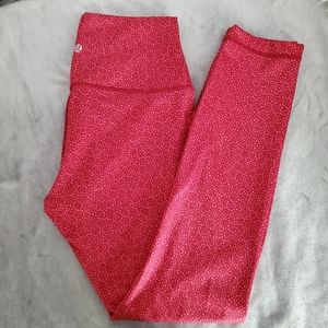 Lululemon Red Leggings Size 6